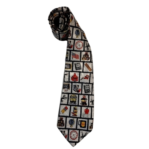 Steven Harris handmade school theme necktie - Picture 10 of 11
